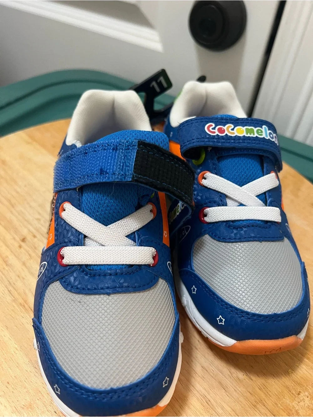 Cocomelon Blue & Gray Kids Light-Up Sneakers